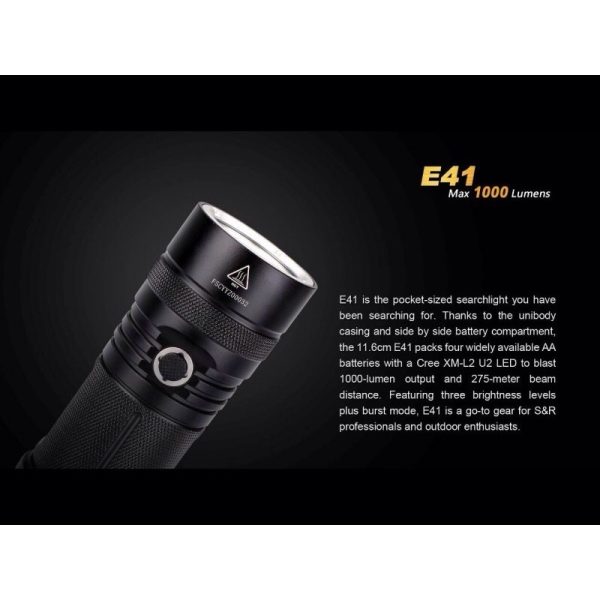 Linterna Policia 1000 Lumenes 4 Modos E41FENIX