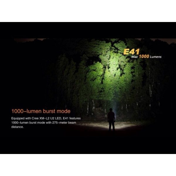 Linterna Policia 1000 Lumenes 4 Modos E41FENIX