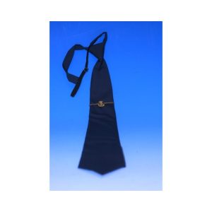 CORBATA AZUL DE POLICÍA NACIONAL CON NUDO Y GOMA ELASTICA