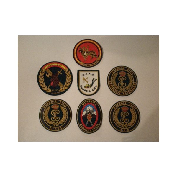 PARCHE GUARDIA CIVIL ESPECIALIDADES, MODELO BRAZO