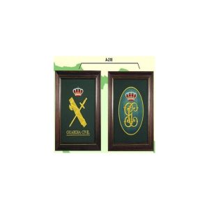 CUADRO INSIGNIA BORDADO GUARDIA CIVIL O GUARDIA JOVEN GRANDE