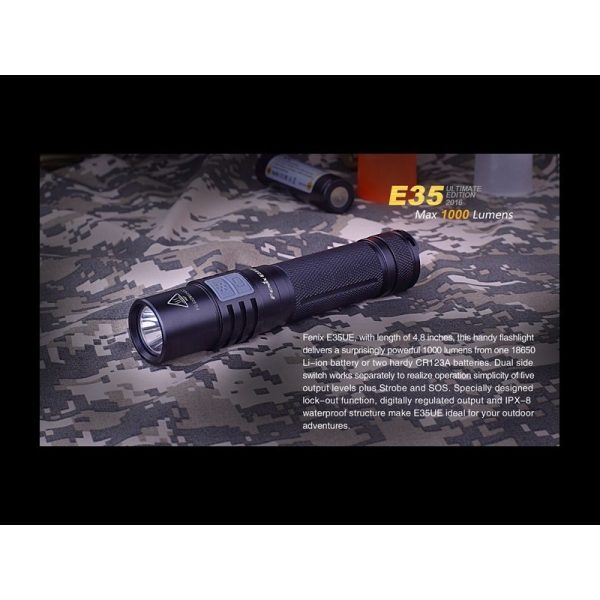 Linterna Policial Táctica 1000 LÚMENES FENIX E35