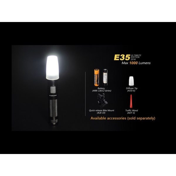 Linterna Policial Táctica 1000 LÚMENES FENIX E35