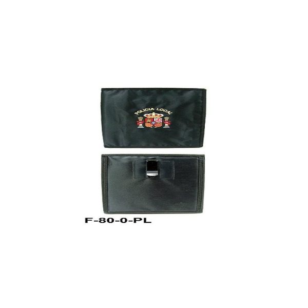 Carpeta nylon portaboletines bordada cuartilla con pinza