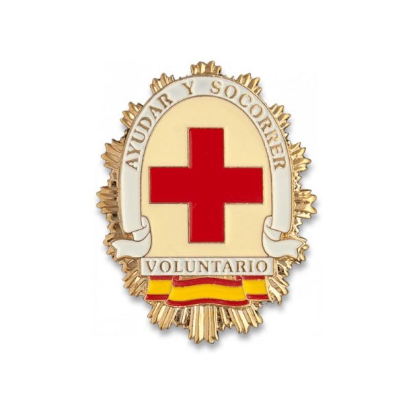 Chapa cartera CRUZ ROJA VOLUNTARIO