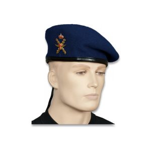 BOINA M-85 AZUL HELICOPT CON EMBLEMA.