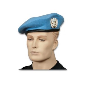 BOINA AZUL ONU CON EMBLEMA