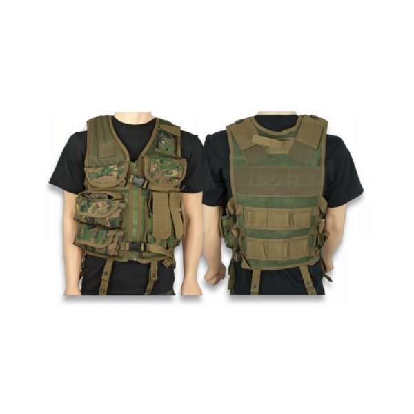 Chaleco TACTICO CAMO. 600D PVC