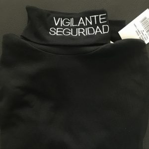 Jersey Vigilante SEGURIDAD Bordado de Invierno, manga larga