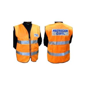 Chaleco reflectante protección civil