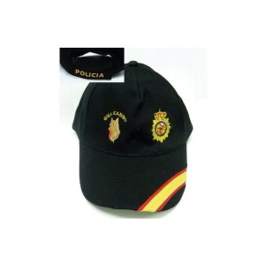 Gorra GUIA CANINO CUERPO POLICIA Bordada con bandera España en visera