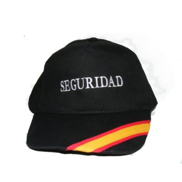 Gorra Seguridad Bordada con Bandera España en Visera