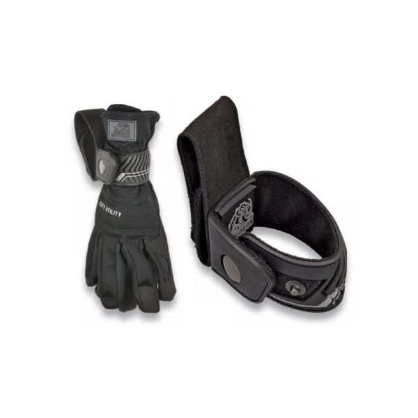 Porta guantes seguridad negro