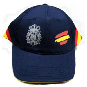 Gorra Policía con bandera España