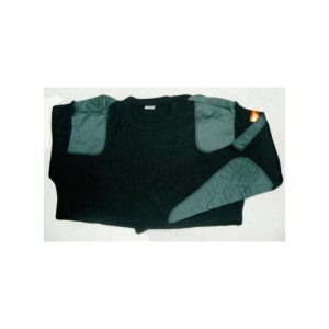 Jersey verde con refuerzos (rural) parches oscuros