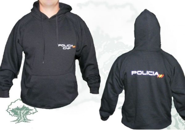 Sudadera Policia con capucha
