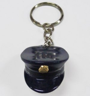 Llavero POLICIA GORRA DE PLATO