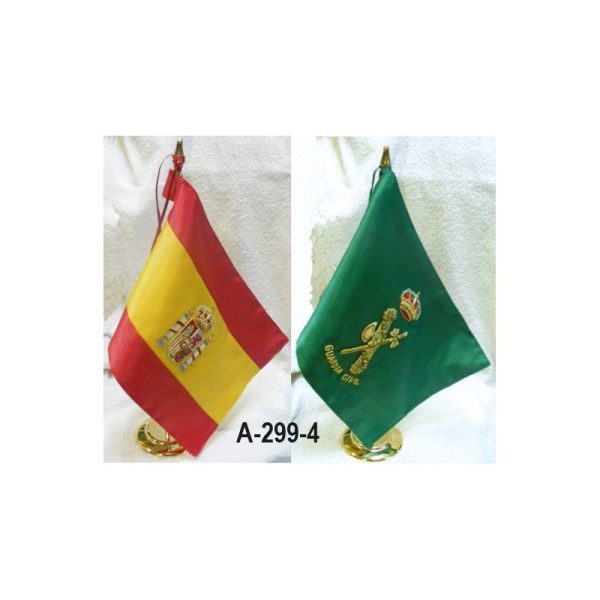 Bandera sobremesa despacho bordada