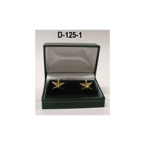 Estrella baño de oro (par) 6 puntas