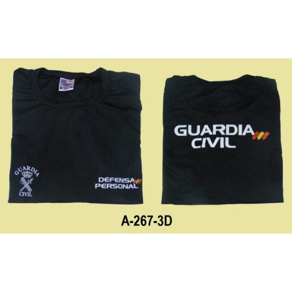 Camiseta negra tecnica Defensa Personal