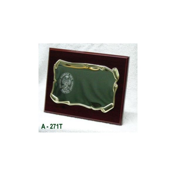 Placa dedicatoria madera emblema Trafico GC (CON GRABACION)