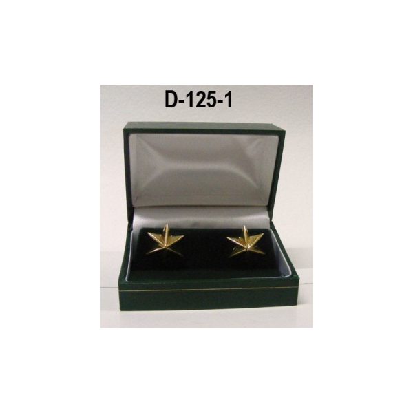 Estrella baño de oro (par) 6 puntas