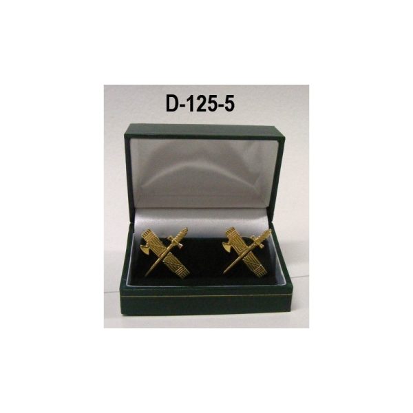 Par emblemas baño oro