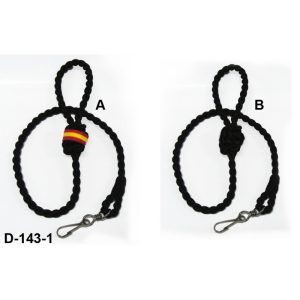 CORDÓN PARA SILBATO POLICIAL AZUL O NEGRO