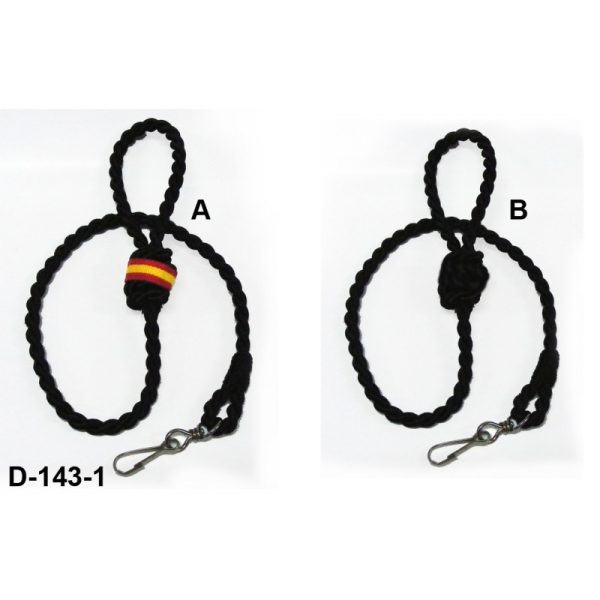 CORDÓN PARA SILBATO POLICIAL AZUL O NEGRO