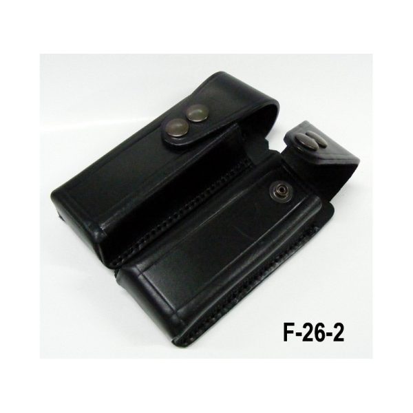 Funda portacargador doble de cuero