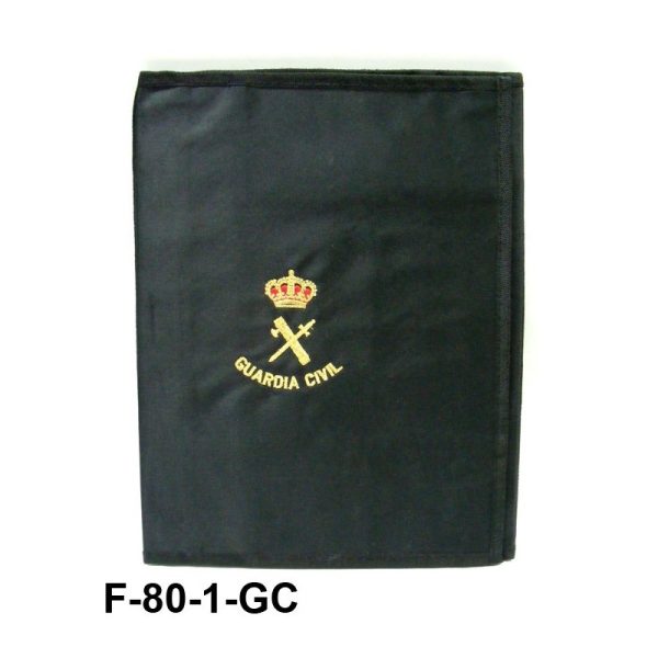 Carpeta portaboletines Guardia Civil bordada