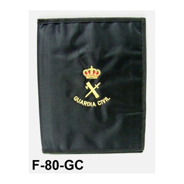 Carpeta nylon portaboletines bordada cuartilla sin pinza