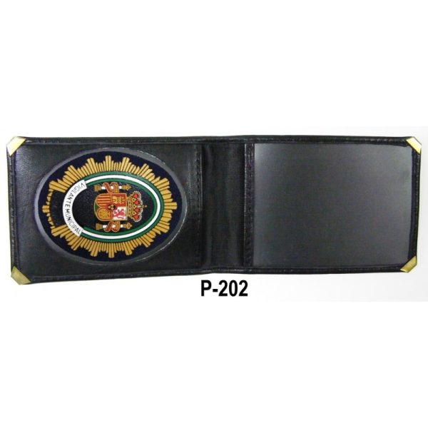 Tarjetero Policia Local con chapa n.º 11