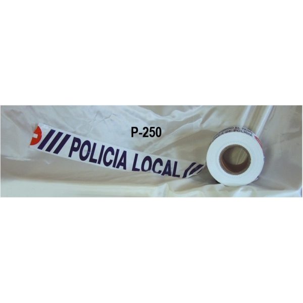 Rollo de cinta balizamiento Policía Local rollo de 250 metros