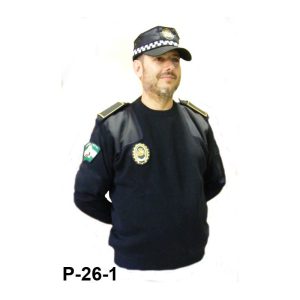 Jersey azul con refuerzos clase extra