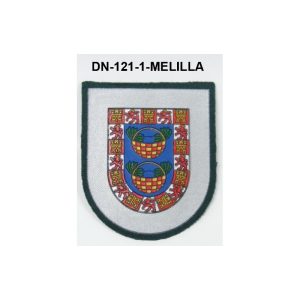 Distintivo Destino Comunidades Autonomas con velcro MELILLA