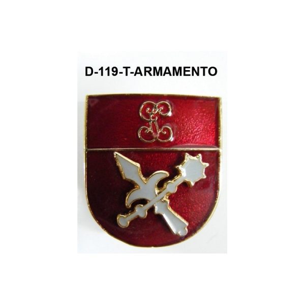 Distintivo en relieve Titulo ARMAMENTO