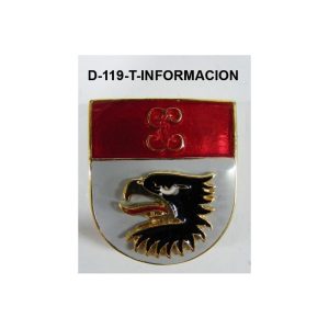 Distintivo en relieve Titulo INFORMACION