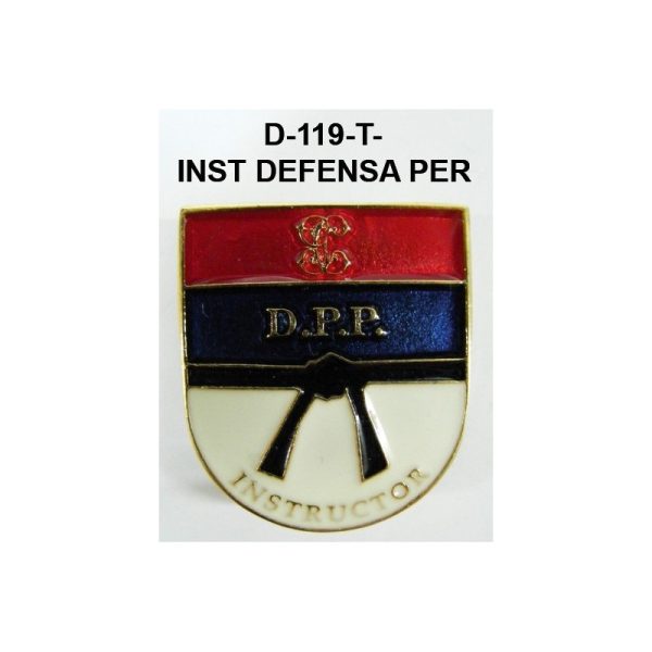 Distintivo en relieve Titulo INSTRUCTOR DEFENSA PERSONAL
