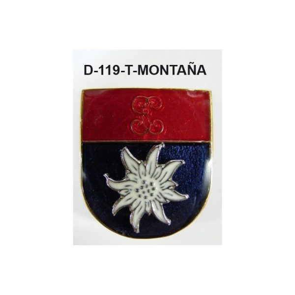 Distintivo en relieve Titulo MONTAÑA