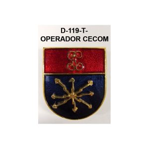 Distintivo en relieve Titulo OPERADOR CECOM