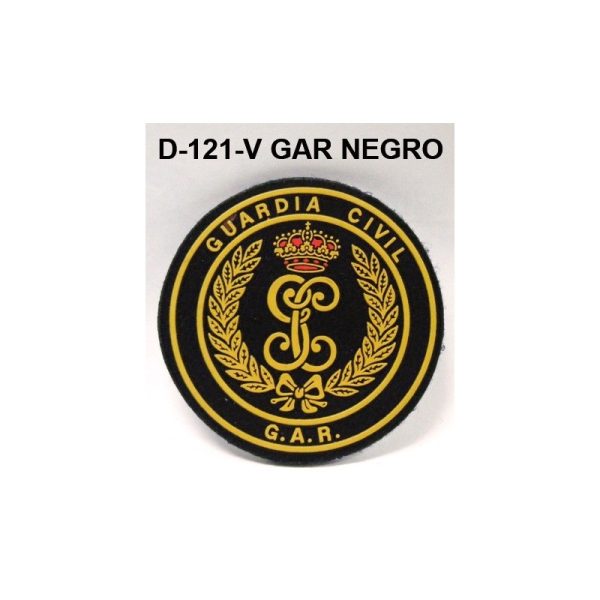Distintivo velcro brazo GAR NEGRO