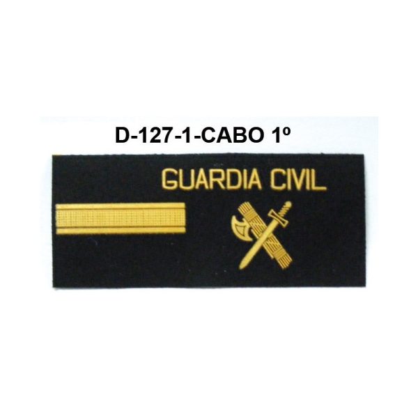 Galletas fieltro negra GRS CABO 1º