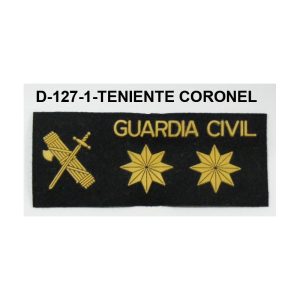 Galletas fieltro negra GRS TENIENTE CORONEL