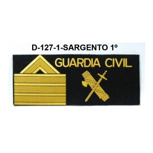 Galletas fieltro negra GRS SARGENTO 1º