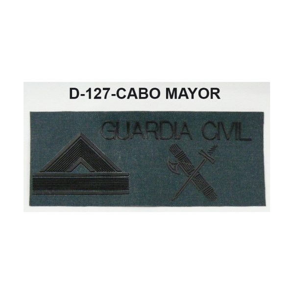 Galletas traje campaña en negro o amarillo CABO MAYOR