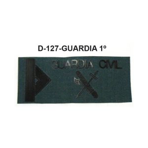 Galletas traje campaña en negro o amarillo GUARDIA 1º