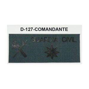 Galletas traje campaña en negro o amarillo COMANDANTE