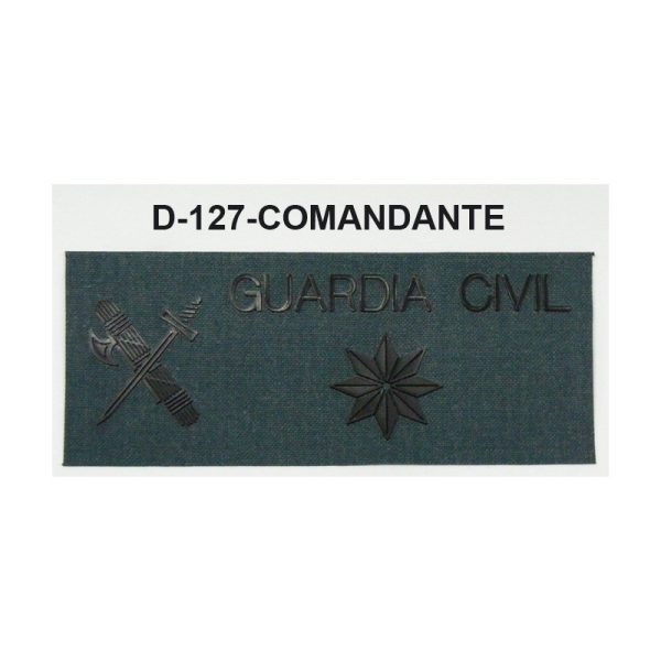 Galletas traje campaña en negro o amarillo COMANDANTE