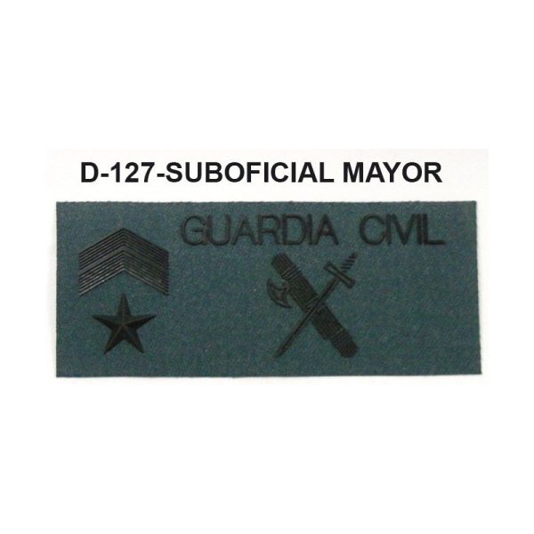 Galletas traje campaña en negro o amarillo SUBOFICIAL MAYOR